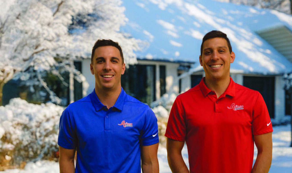 Picture of Austin and Chase in the snow