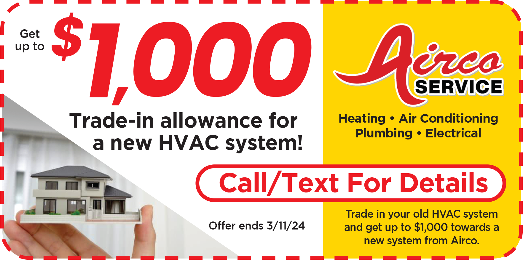 Airco Service Specials HVAC, Plumbing & Electrical Discounts Airco