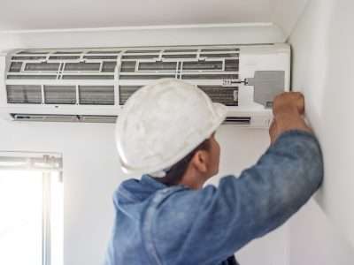 HVAC Worker check up