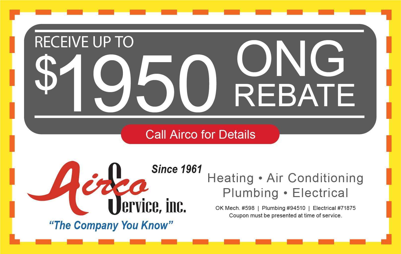 Coupons & Rebates Airco Service