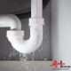Burst leaky drain pipe