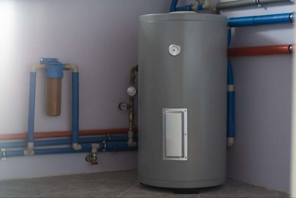Furnace in a corner